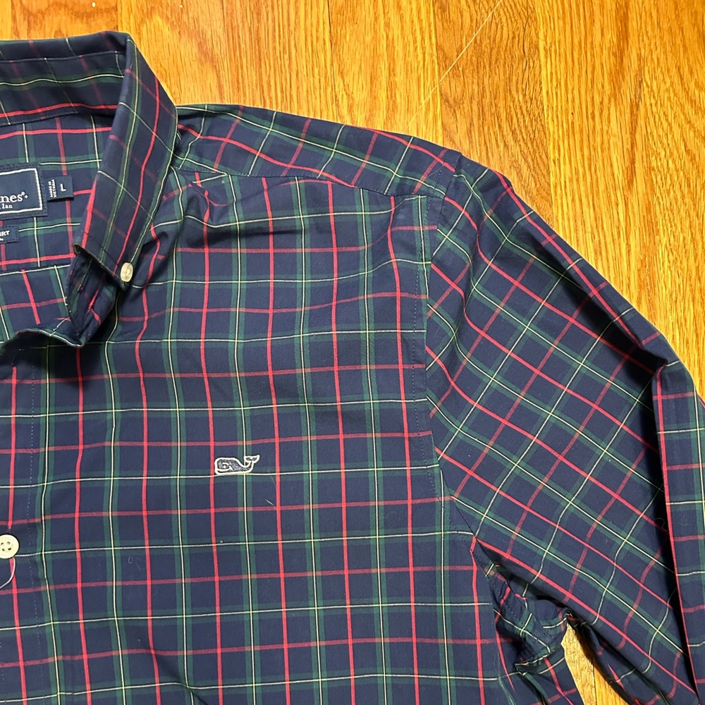 Plaid Vineyard Vines casual button up